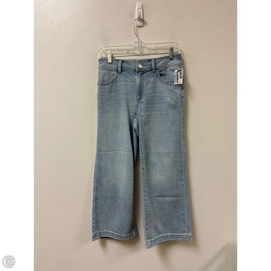 Jeans Cropped By Chicos In Blue Denim, Size: 2