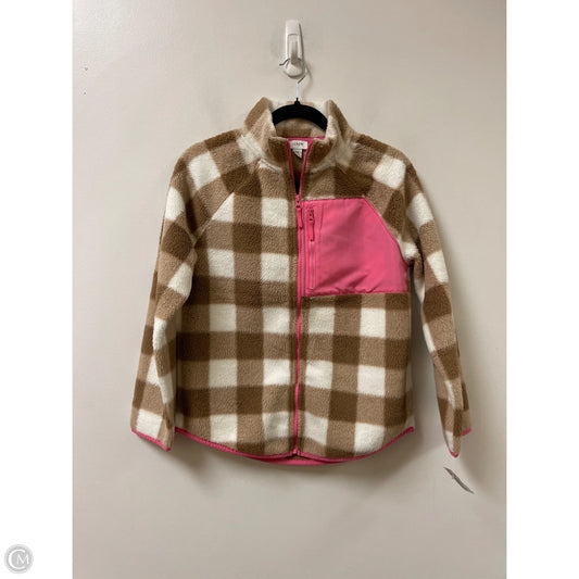 Jacket Faux Fur & Sherpa By J. Crew In Brown & Pink, Size: Xs