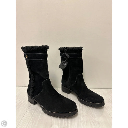 Boots Mid-calf Flats By Talbots In Black, Size: 8