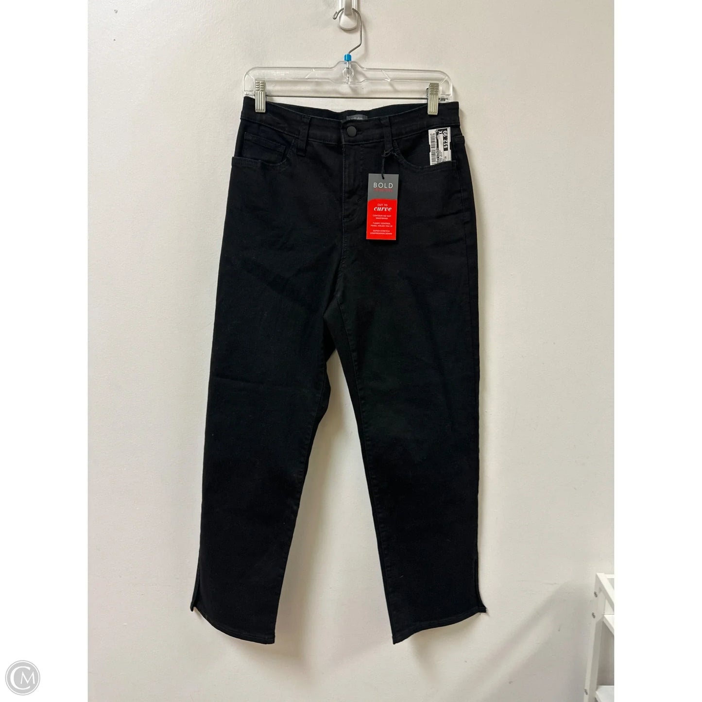 Jeans Skinny By Bold Elements In Black Denim, Size: 10