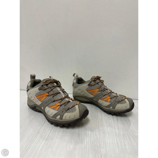 Shoes Hiking By Merrell In Brown, Size: 9.5