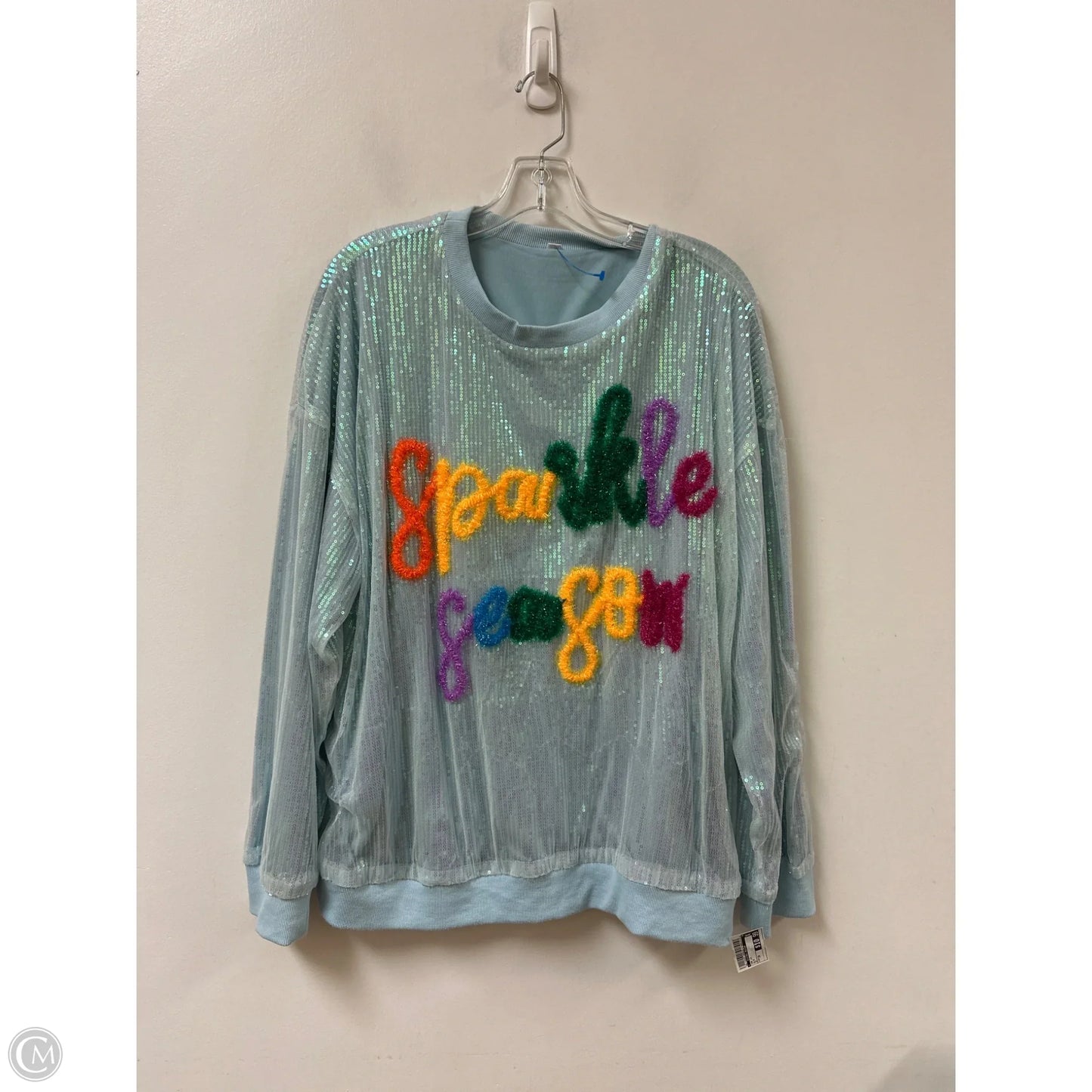 Top Long Sleeve By Clothes Mentor In Blue, Size: 3x