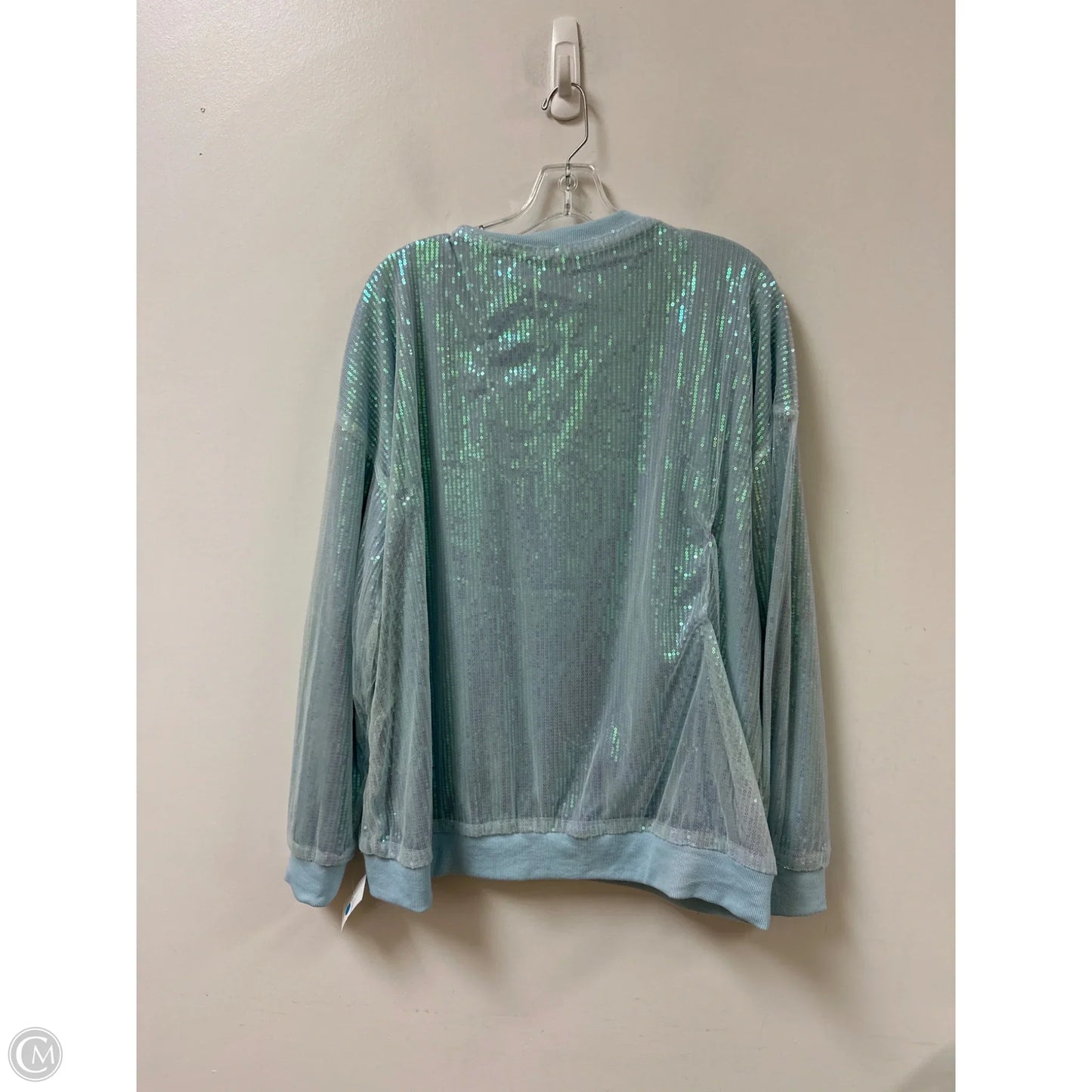 Top Long Sleeve By Clothes Mentor In Blue, Size: 3x