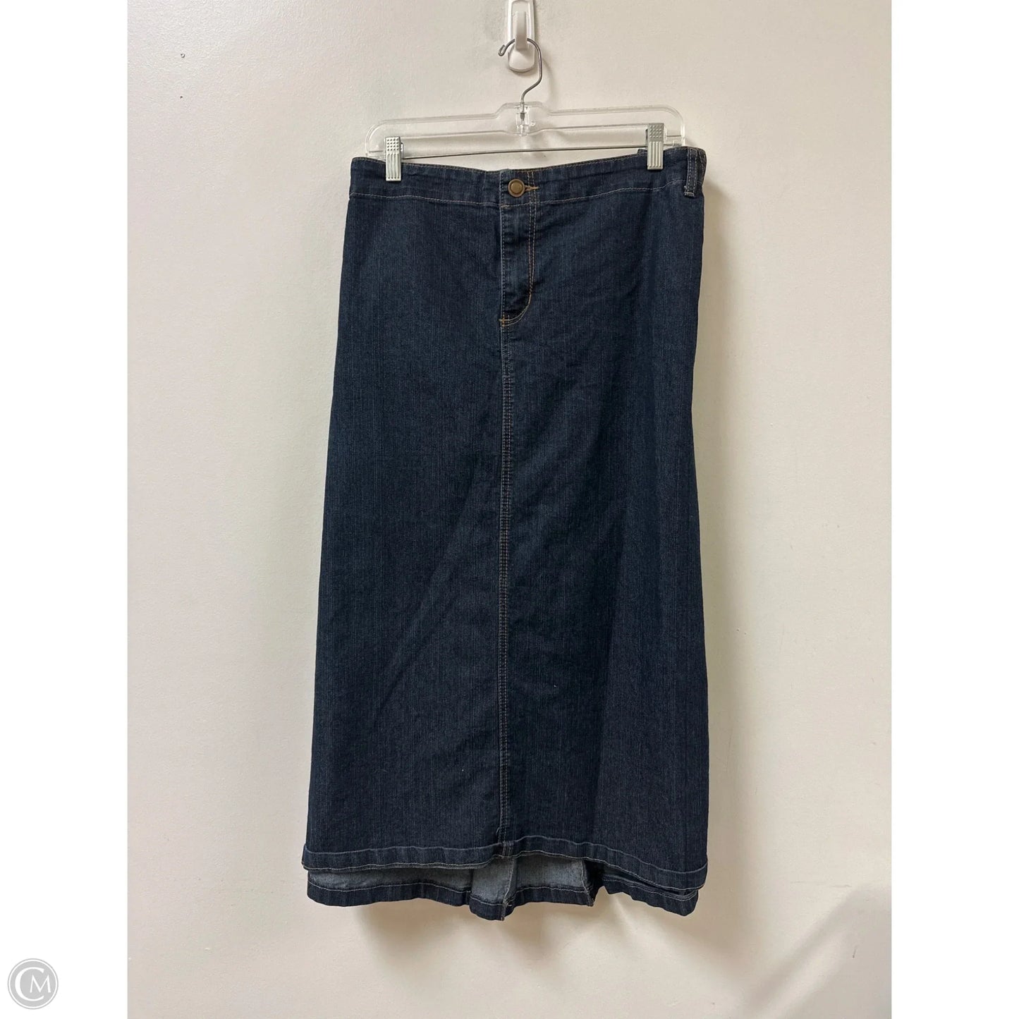 Skirt Midi By Cato In Blue Denim, Size: 24