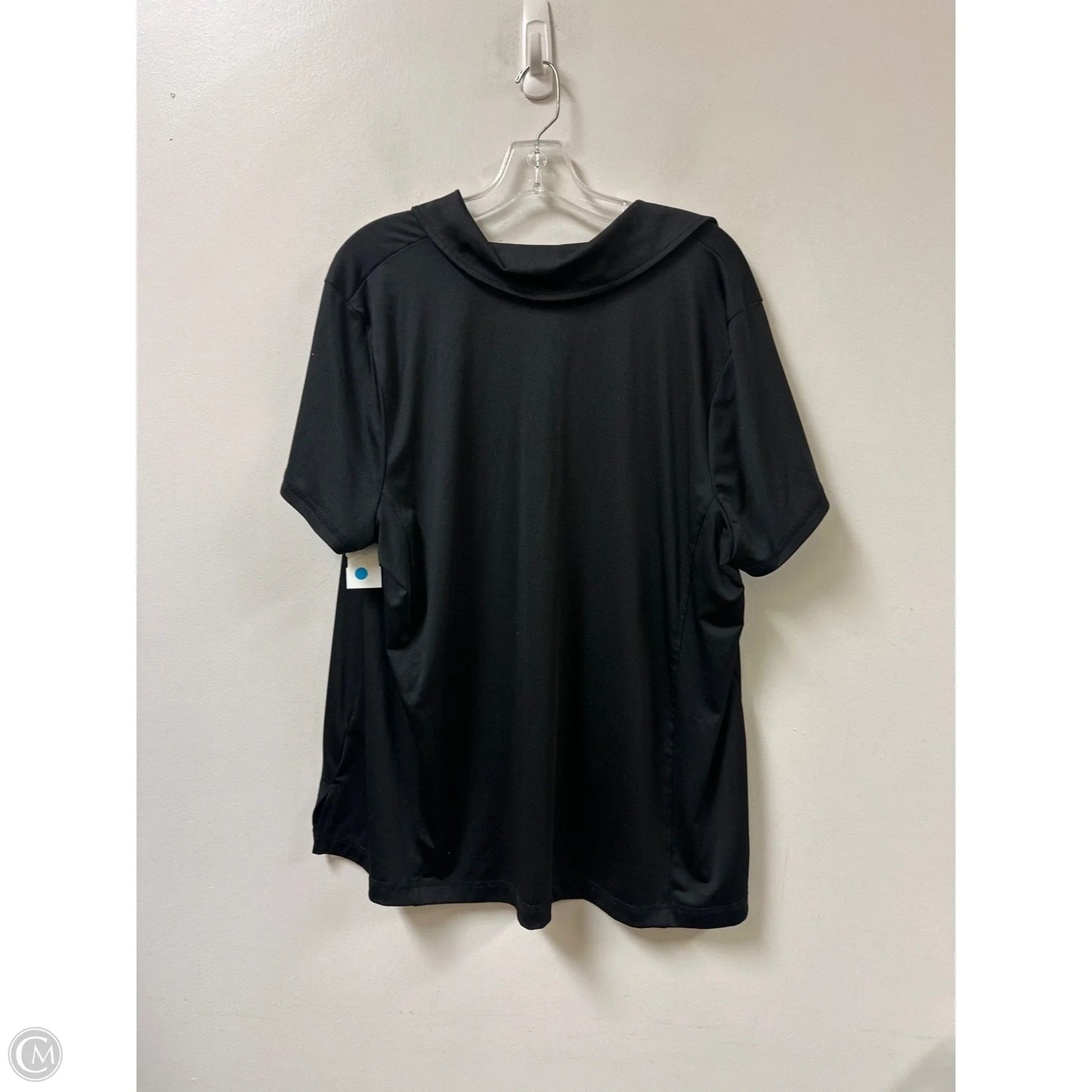 Athletic Top Short Sleeve By Livi Active In Black, Size: 2x