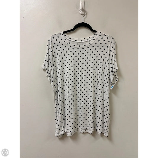 Top Short Sleeve By Torrid In Polkadot Pattern, Size: 2x