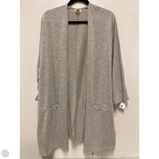 Sweater Cardigan By Donni In Grey, Size: Osfm