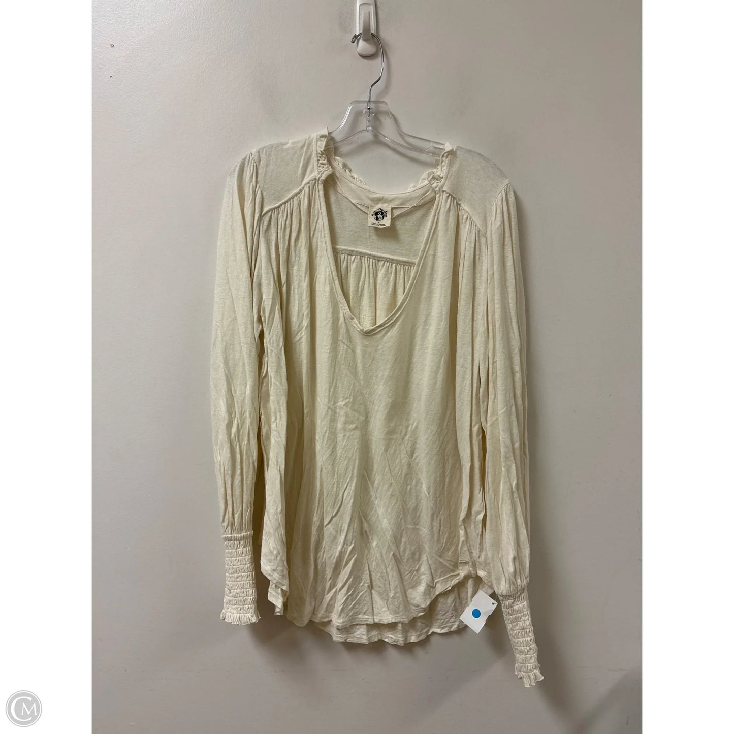 Top Long Sleeve By We The Free In Cream, Size: Xl