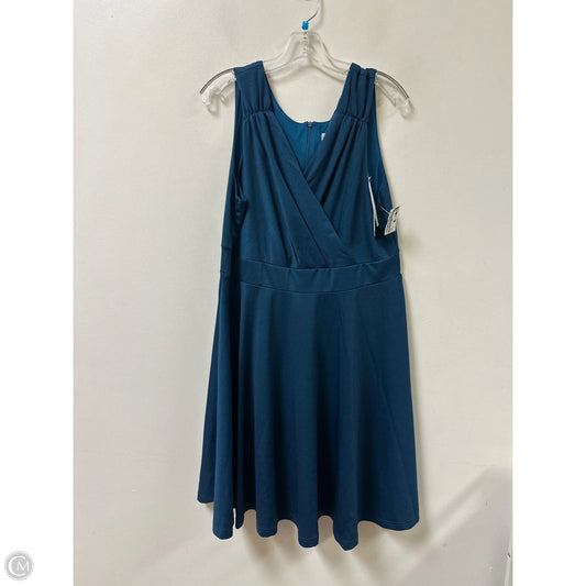 Dress Casual Midi By Grace Karin In Blue, Size: 2x