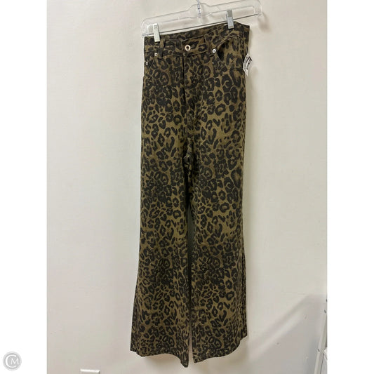 Jeans Wide Leg By Clothes Mentor In Animal Print, Size: 12