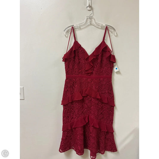 Dress Casual Midi By Adelyn Rae In Red, Size: L