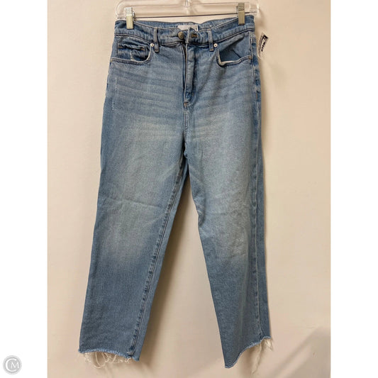 Jeans Straight By Loft In Blue Denim, Size: 4