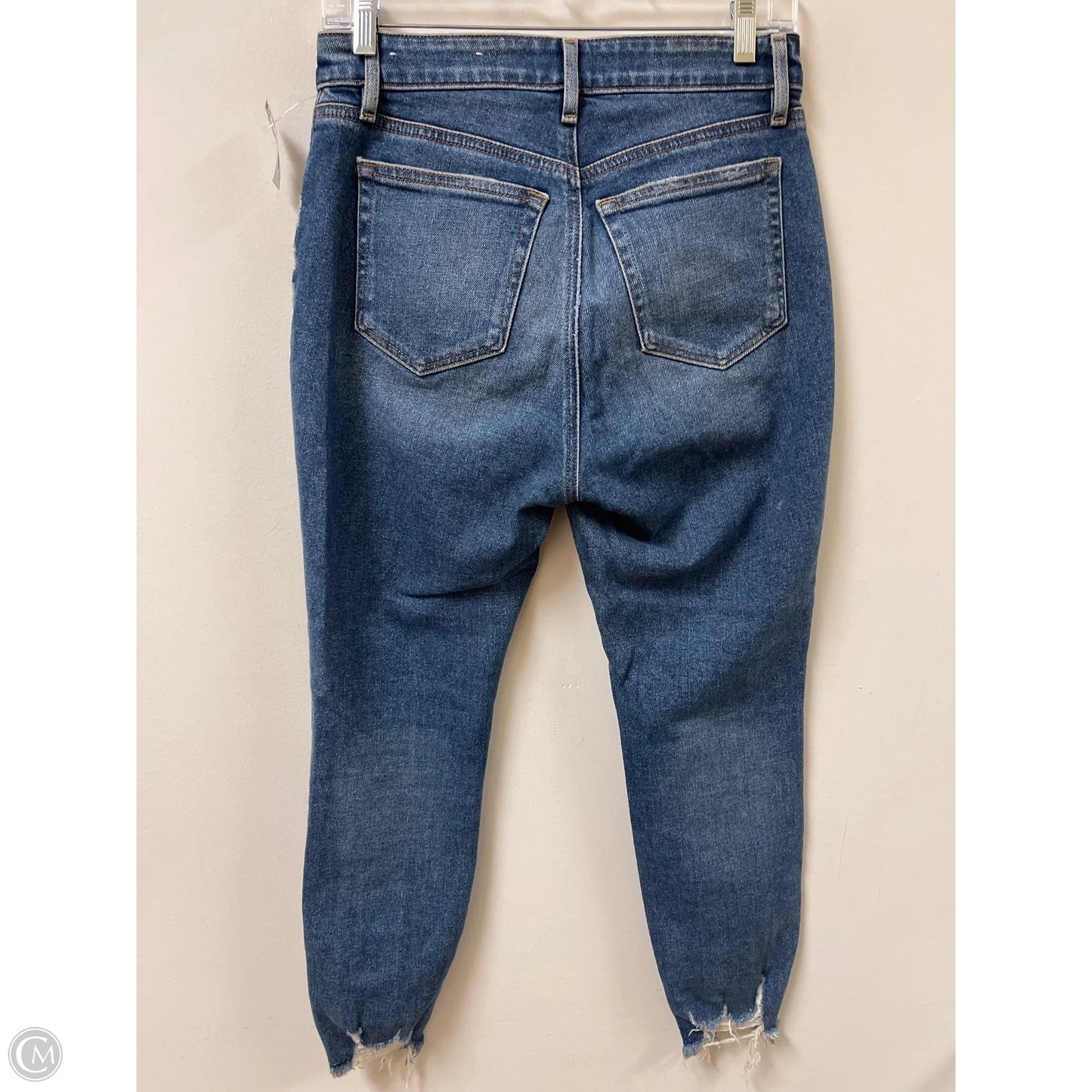 Jeans Skinny By Loft In Blue Denim, Size: 4