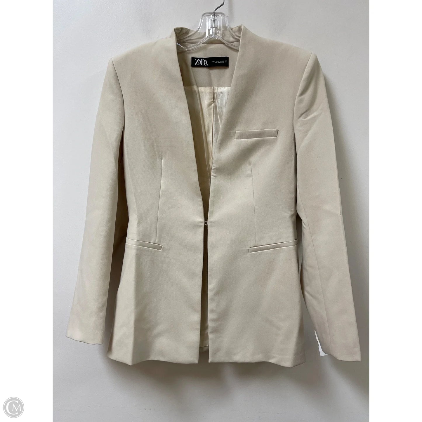 Blazer By Zara In Cream, Size: L