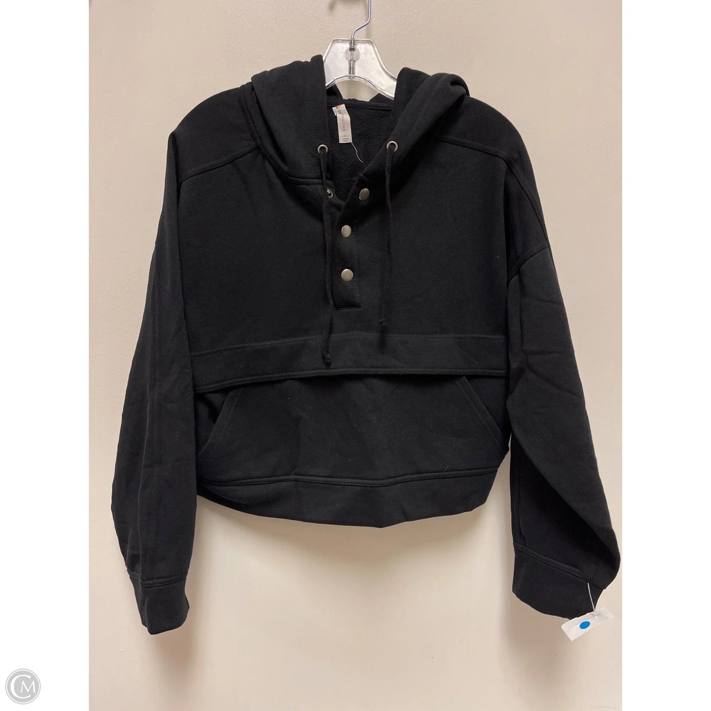 Athletic Sweatshirt Hoodie By Daily Practice By Anthropologie In Black, Size: S