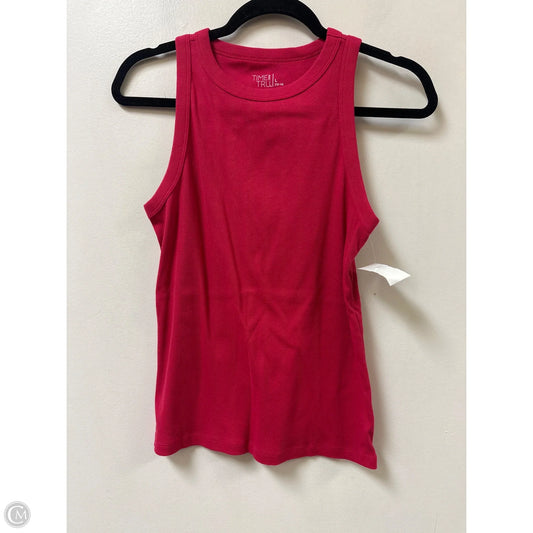 Tank Top By Time And Tru In Pink, Size: L