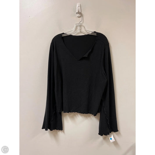 Top Long Sleeve By Shein In Black, Size: 4x
