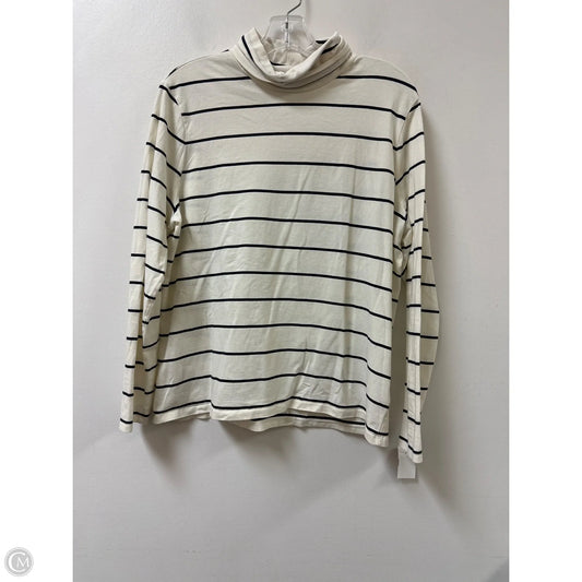 Top Long Sleeve By Talbots In Striped Pattern, Size: Xl