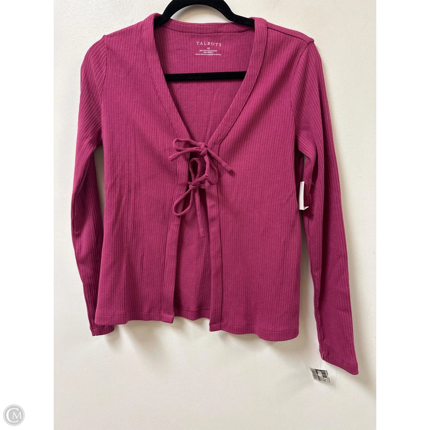 Sweater Cardigan By Talbots In Purple, Size: Xs