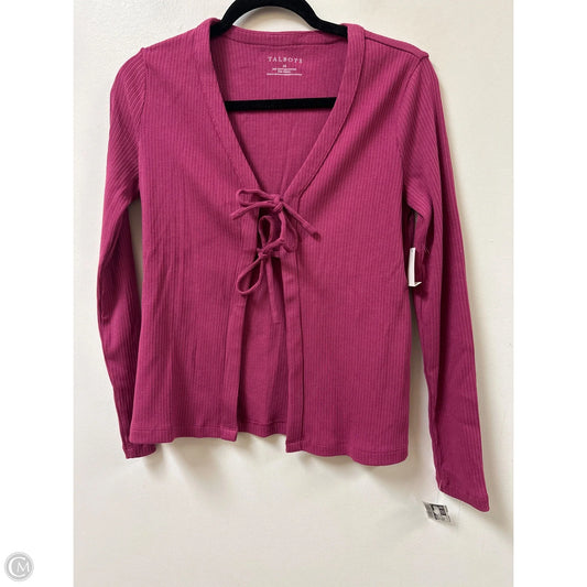 Sweater Cardigan By Talbots In Purple, Size: Xs