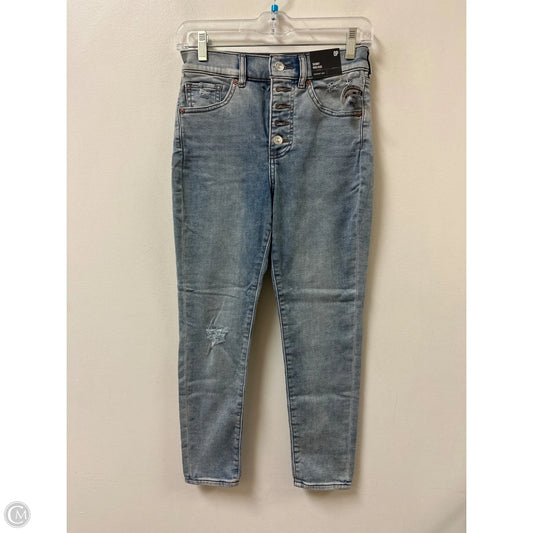 Jeans Skinny By Express In Blue Denim, Size: 0p