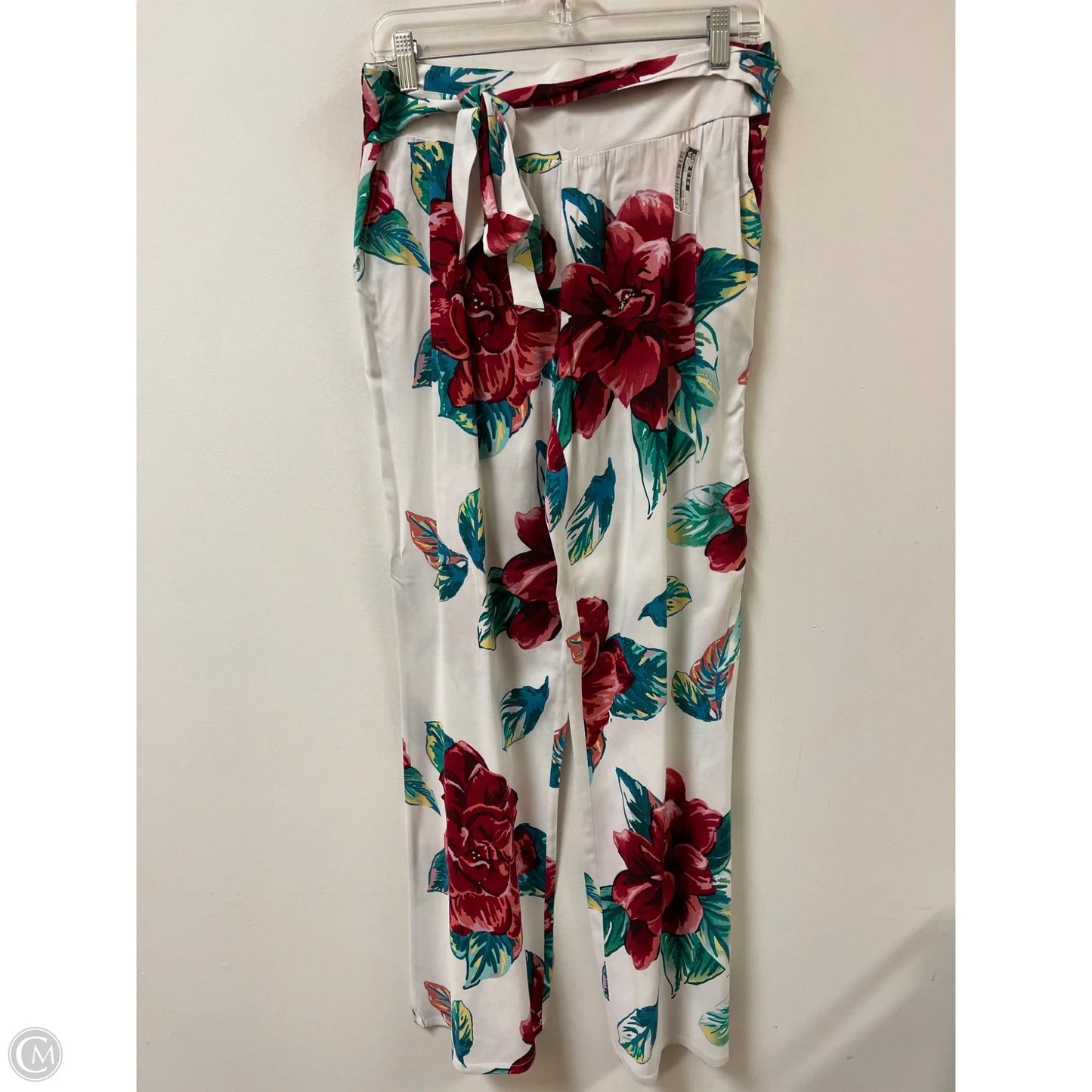 Pants Wide Leg By Guess In Floral Print, Size: 8