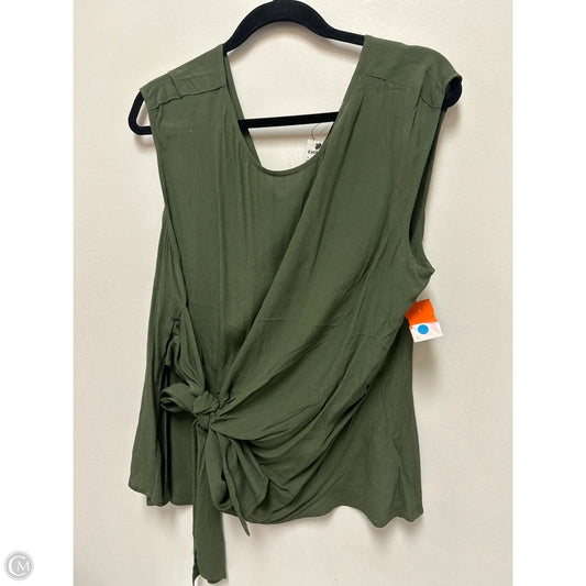 Top Sleeveless By Express In Green, Size: Xl