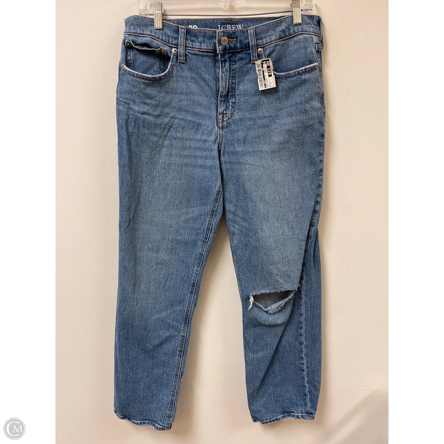 Jeans Straight By J. Crew In Blue Denim, Size: 8