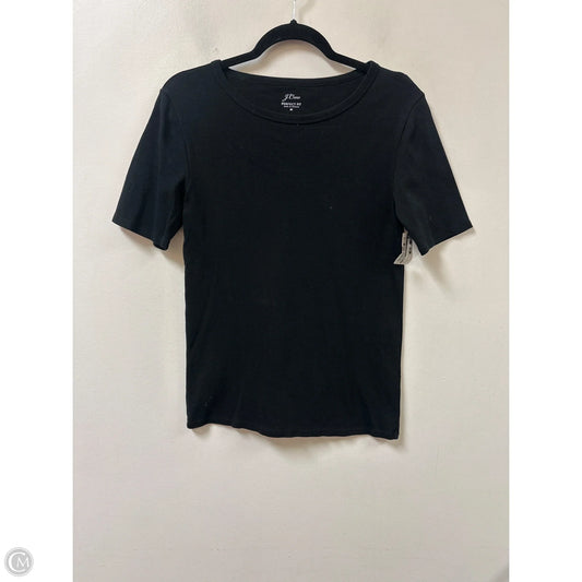 Top Short Sleeve By J. Crew In Black, Size: M