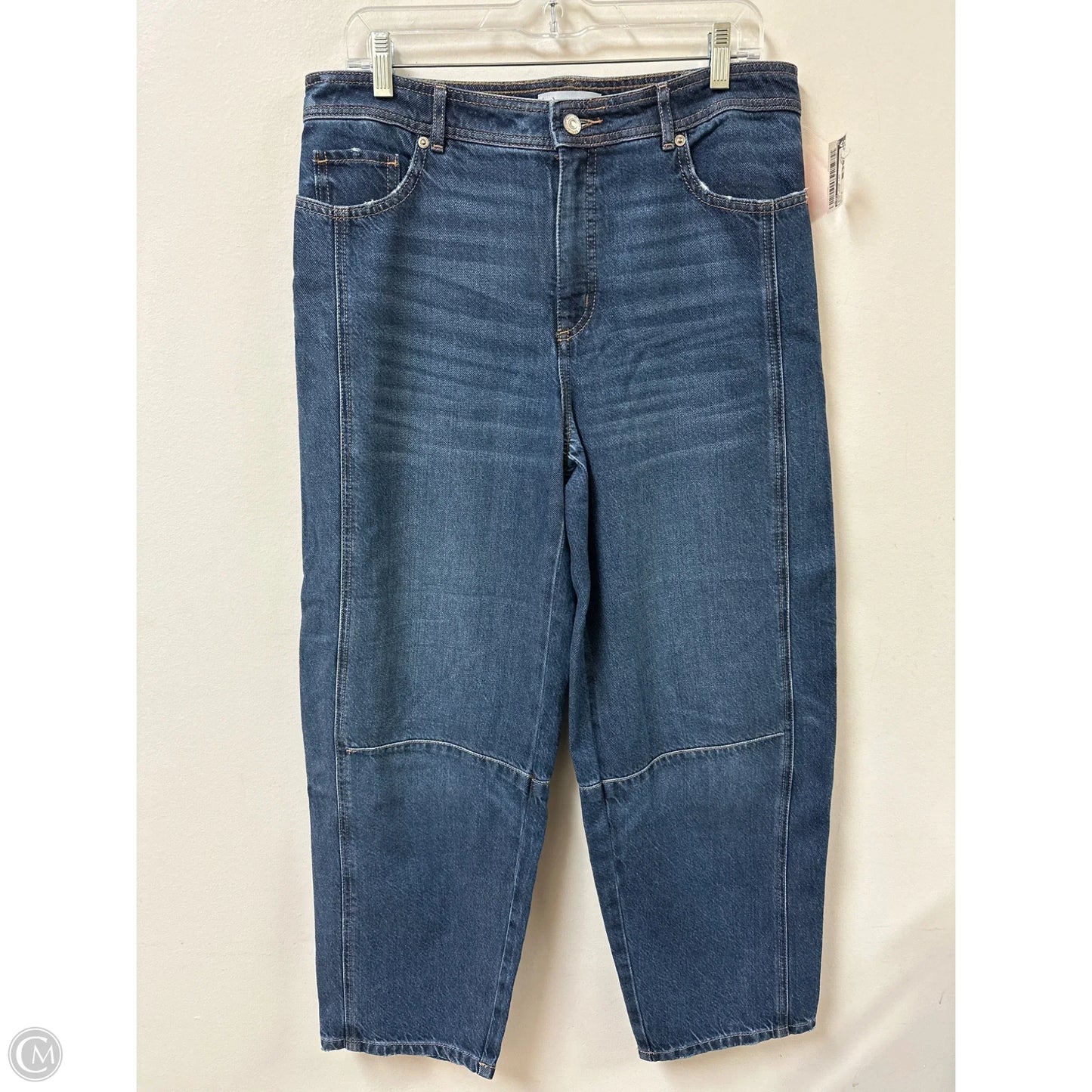 Jeans Wide Leg By Loft In Blue Denim, Size: 8