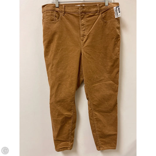 Pants Corduroy By Loft In Brown, Size: 16