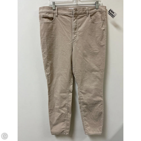 Pants Corduroy By Loft In Cream, Size: 16