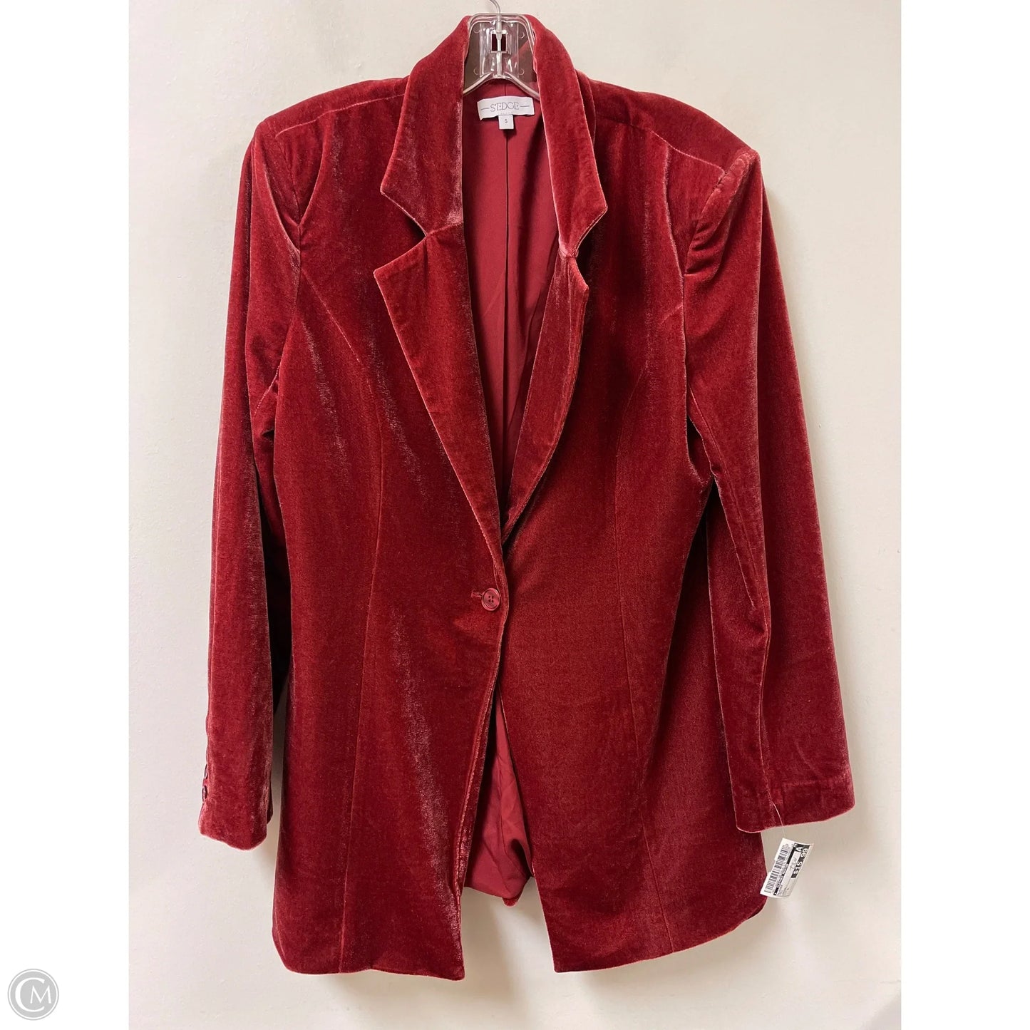 Blazer By Clothes Mentor In Red, Size: S