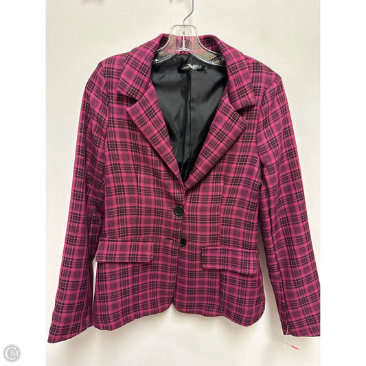 Blazer By Clothes Mentor In Black & Pink, Size: S