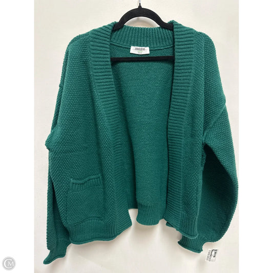Sweater Cardigan By Double Zero In Green, Size: L