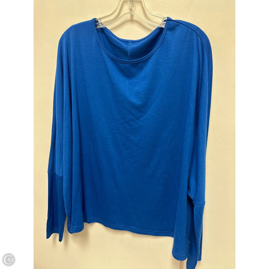 Top Long Sleeve By Emery Rose In Blue, Size: L