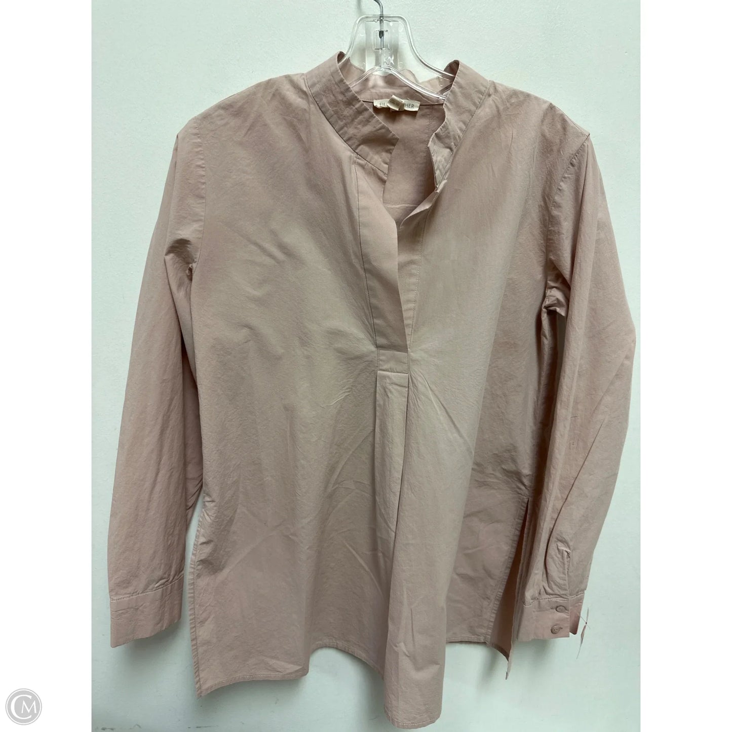 Top Long Sleeve By Eileen Fisher In Pink, Size: Xxs