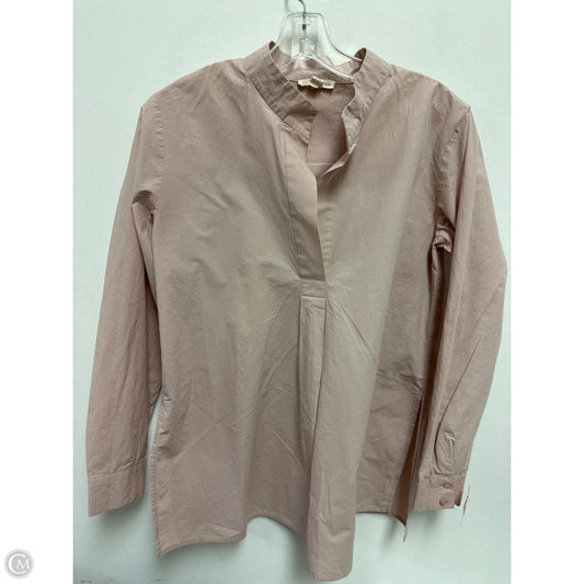 Top Long Sleeve By Eileen Fisher In Pink, Size: Xxs
