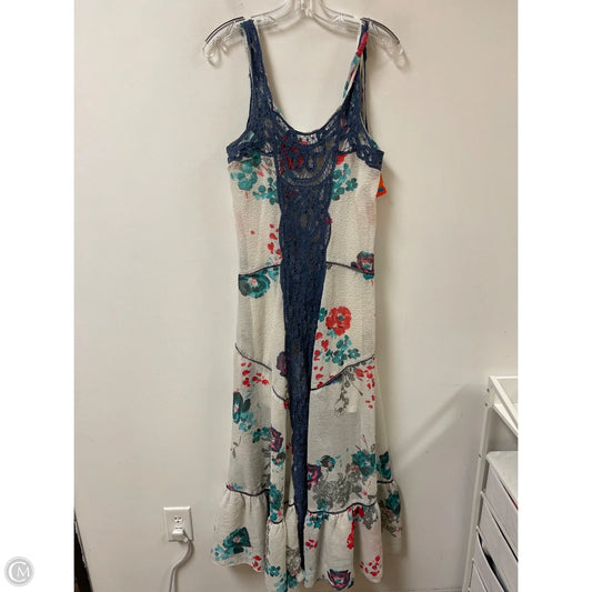 Dress Casual Maxi By Free People In Blue & Red, Size: M