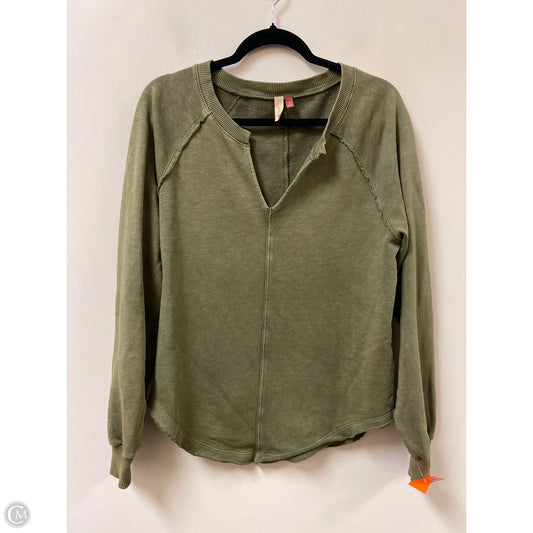 Sweatshirt Collar By Pilcro In Green, Size: Xs