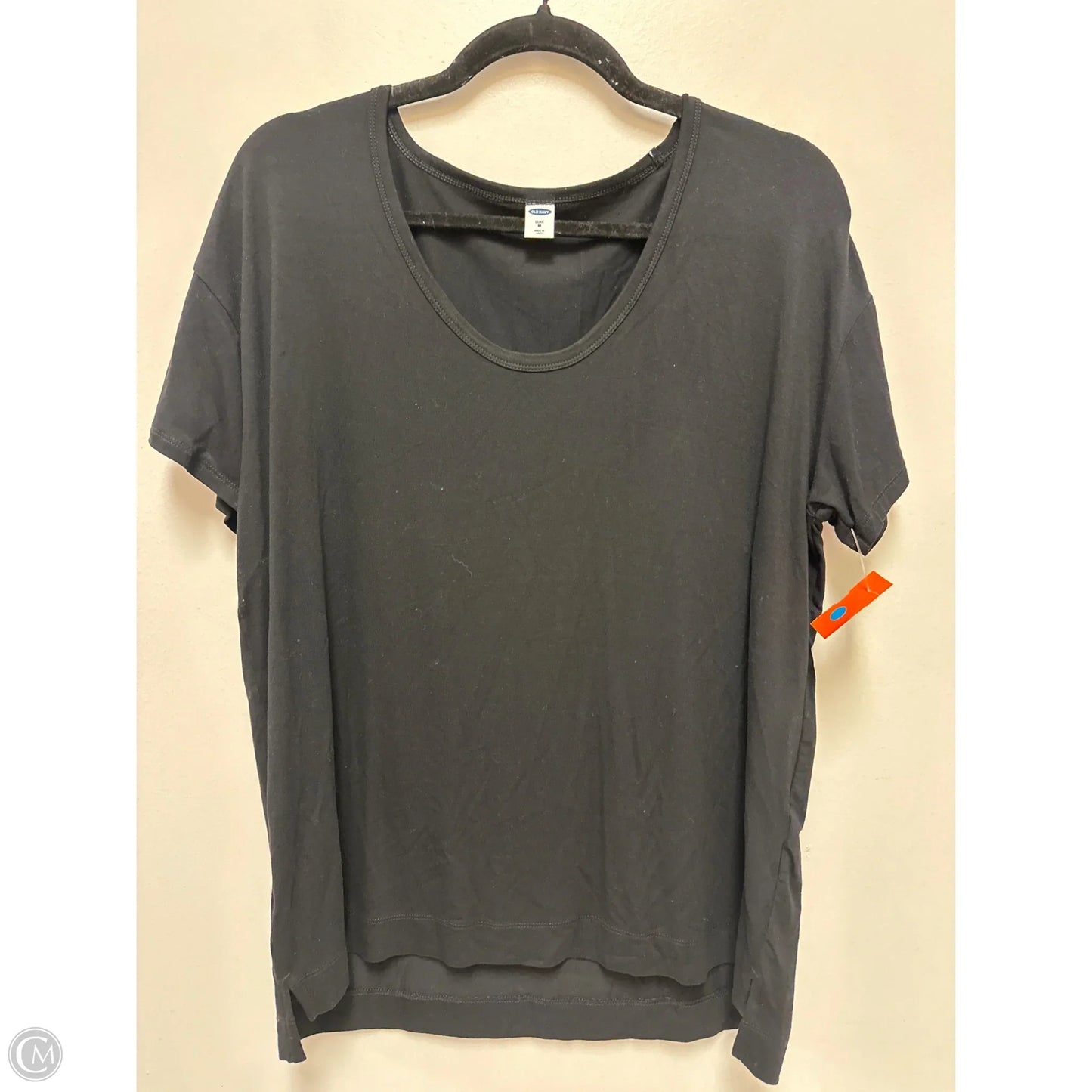 Top Short Sleeve By Old Navy In Black, Size: M