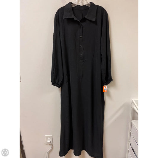 Dress Casual Maxi By Clothes Mentor In Black, Size: L