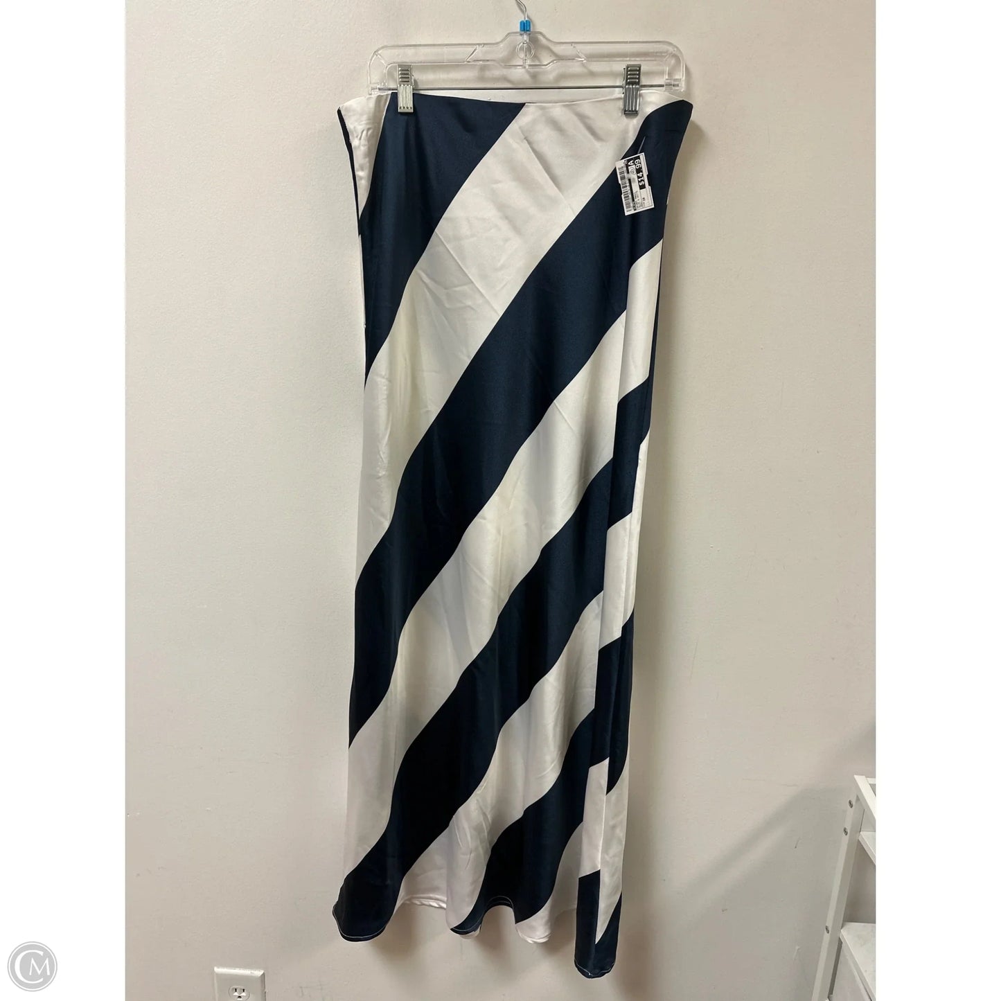 Skirt Maxi By Life In Blue & White, Size: 16