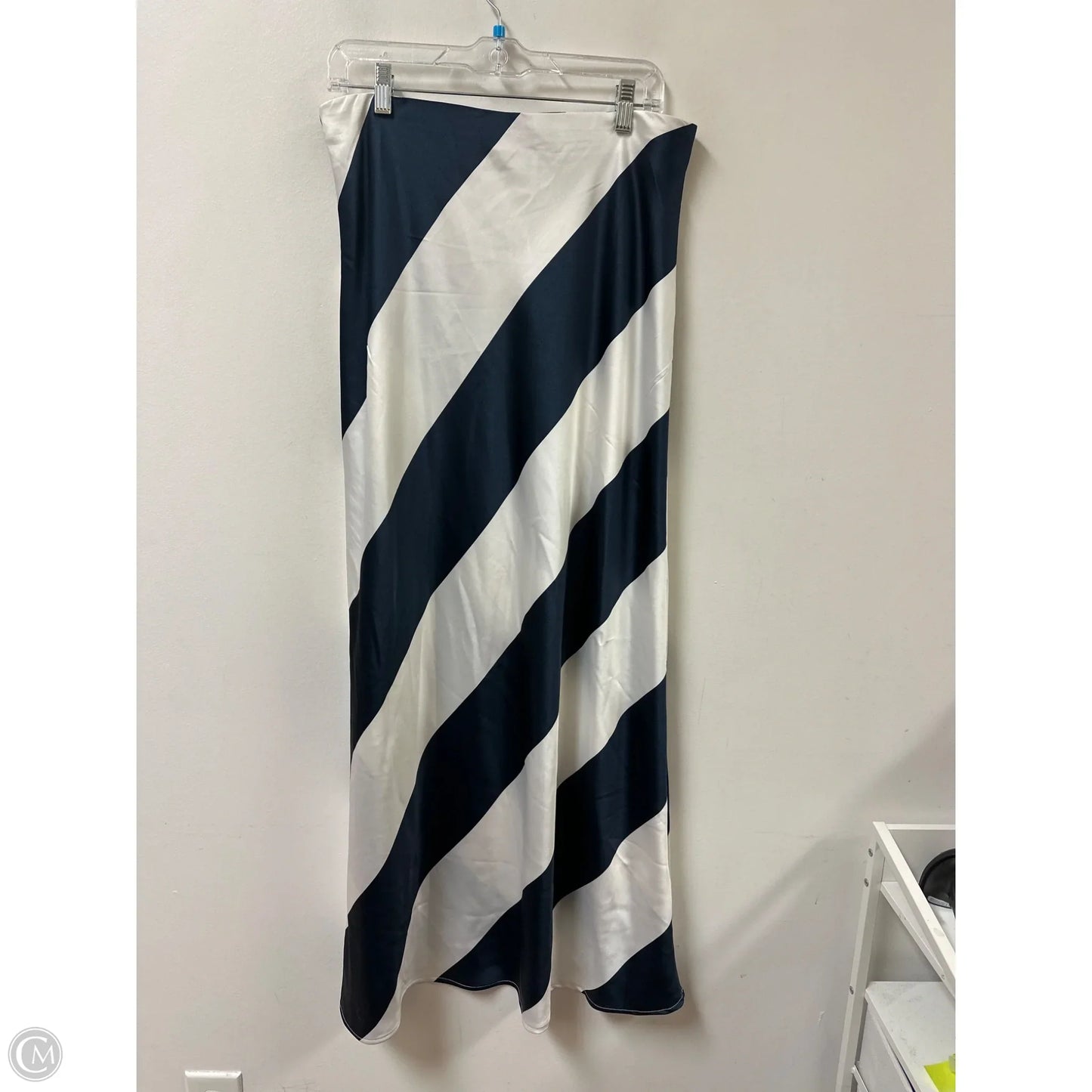 Skirt Maxi By Life In Blue & White, Size: 16