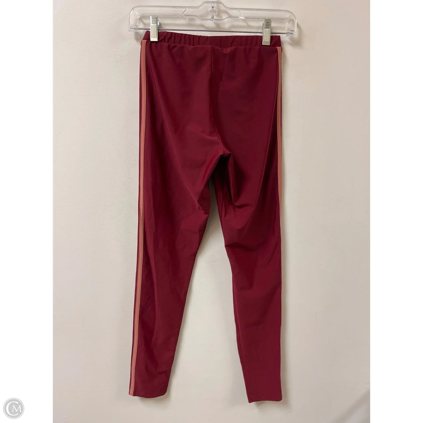 Athletic Leggings By Adidas In Red, Size: S