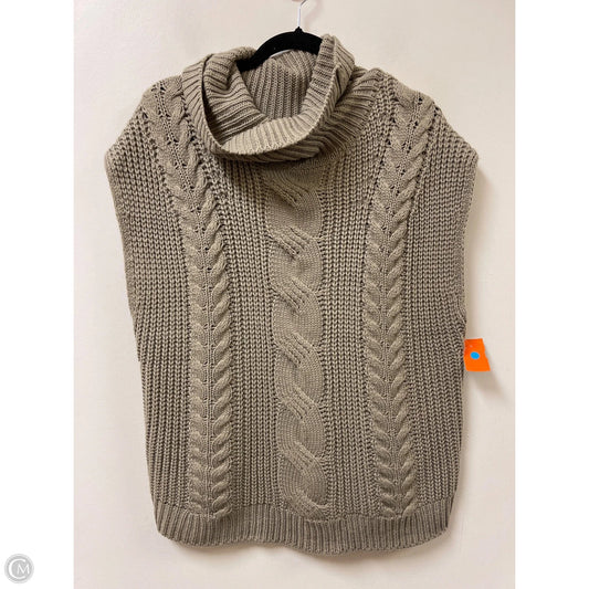 Sweater Short Sleeve By Multiples In Brown, Size: M