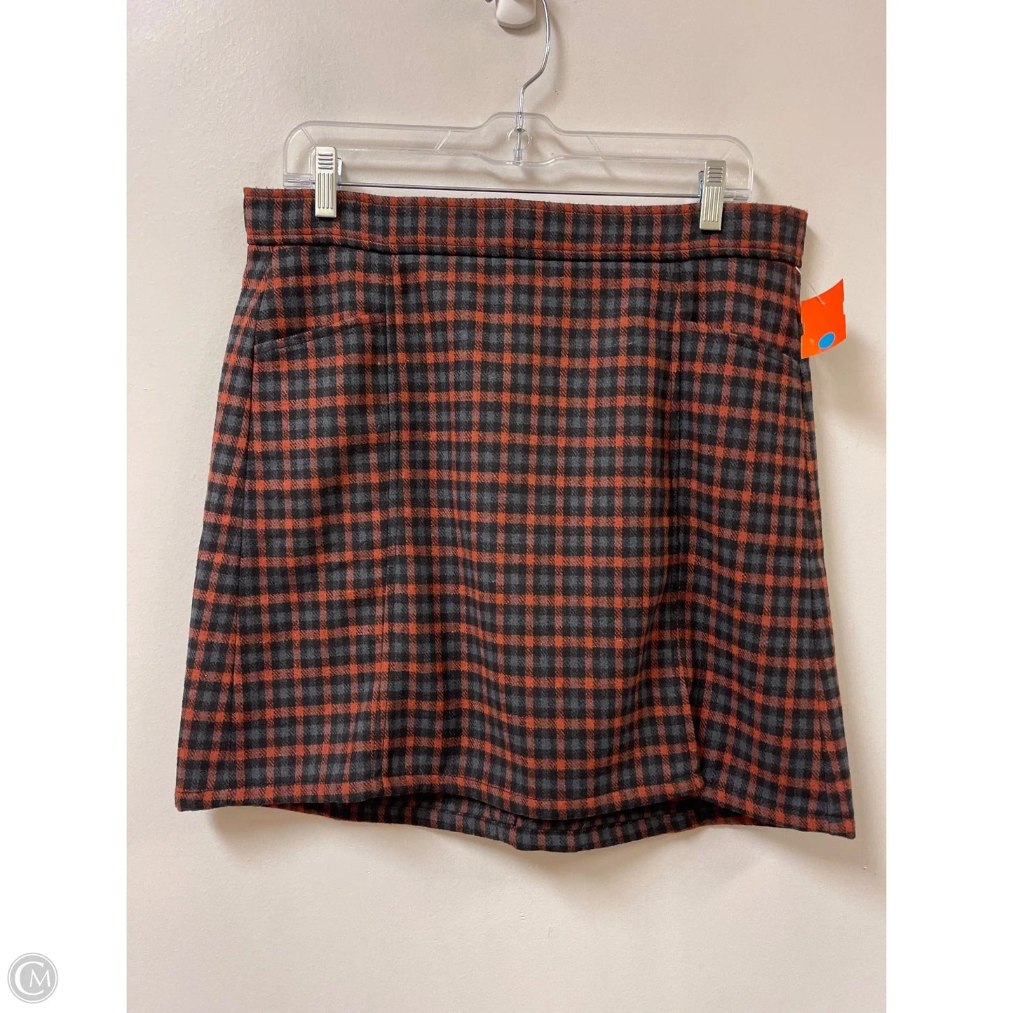 Skirt Mini & Short By Loft In Grey & Orange, Size: 8