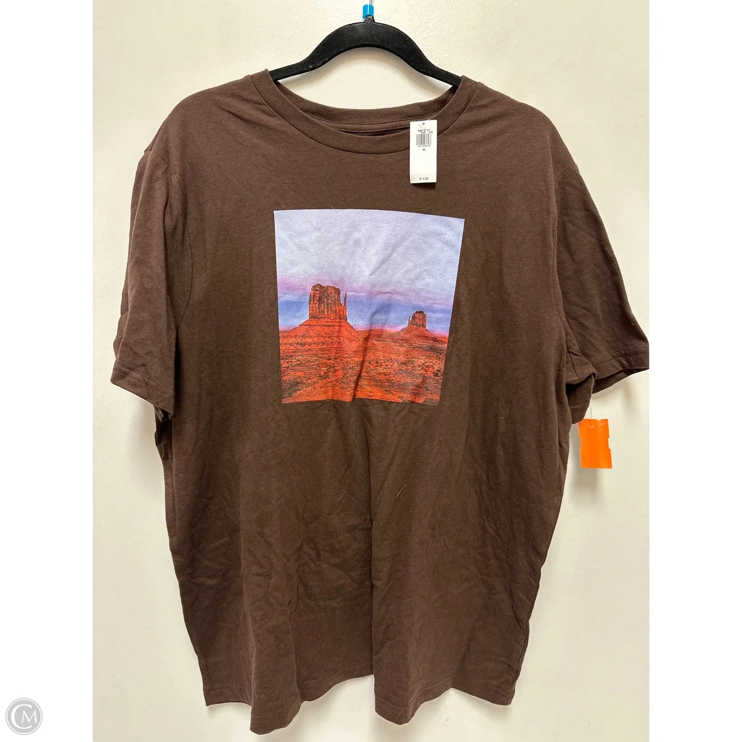 Top Short Sleeve By Old Navy In Brown, Size: Xl