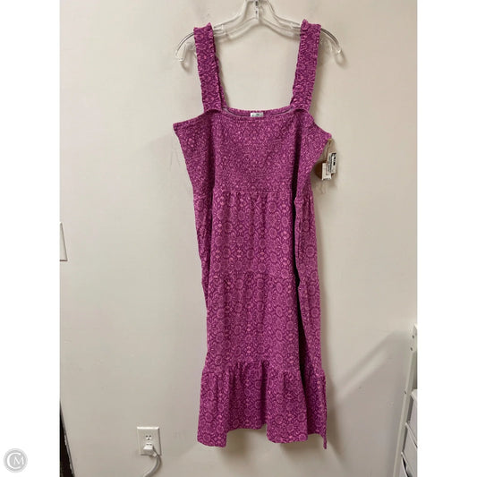 Dress Casual Midi By Dip In Purple, Size: 3x