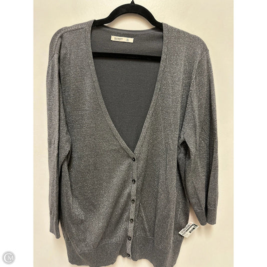 Sweater Cardigan By Old Navy In Silver, Size: Xl